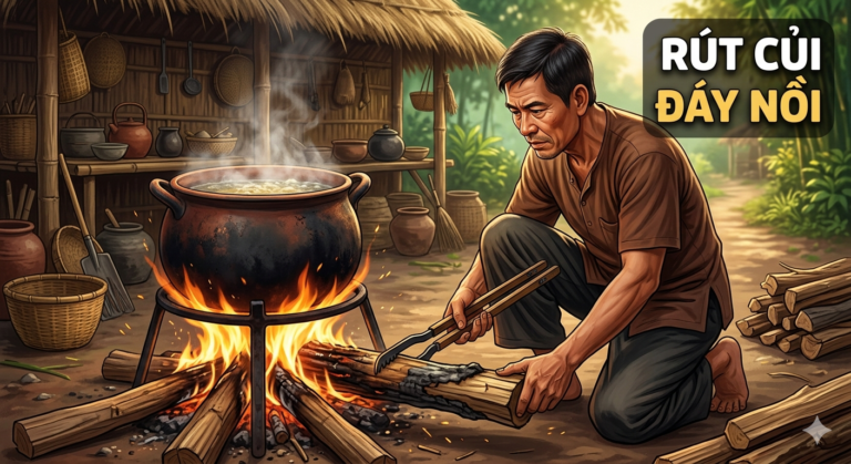 rút củi đáy nồi